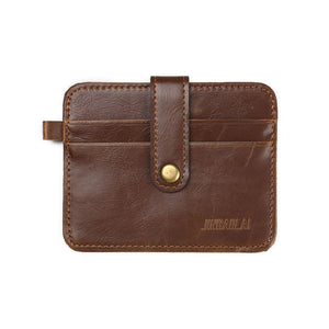 JINBAOLAI Mens Leather Clutch Billfold Wallet Credit ID Card Slim Purse Men's Wallet carteras mujer #JYYW