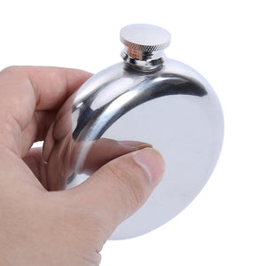 5 oz Men's Round Hip Flasks Stainless Steel Whisky Alcohol Bottle with Funnel Outdoor Drinkware Wine Bottle Gifts