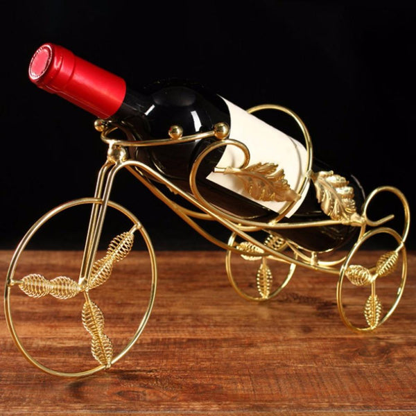 Innovative Tricycle Style Wine Racks Handmade Plating Fashion Wine Rack Beer Whisky Wine Bottles Holder Decor Shelf Display