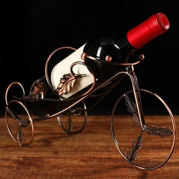 Innovative Tricycle Style Wine Racks Handmade Plating Fashion Wine Rack Beer Whisky Wine Bottles Holder Decor Shelf Display