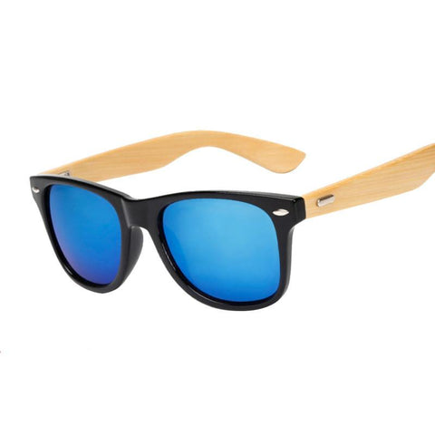 Original Wooden Sunglasses Fashion Men Women Mirror Sun Glasses Vintage Bamboo Sunglasses Wood Eyewear For Myopia Oculos UV400
