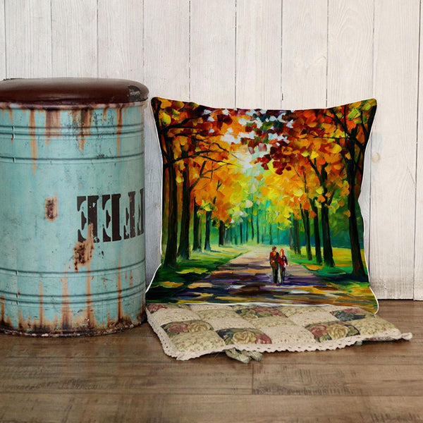 Oil Painting Sofa Bed Home Decoration  Pillow Case Cushion Cover