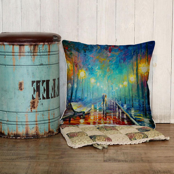 Oil Painting Sofa Bed Home Decoration  Pillow Case Cushion Cover