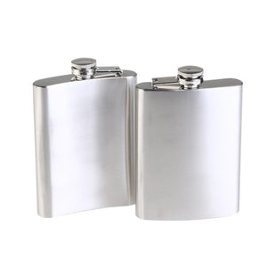 2pcs Stainless Steel Hip Flask 200ml Pocket Hip Flask