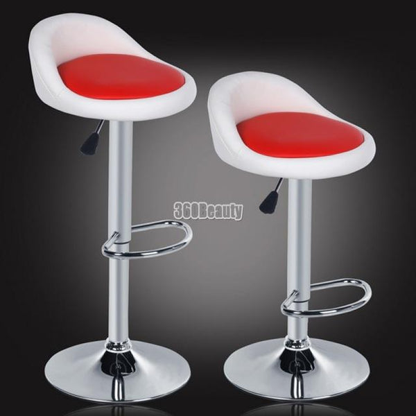 Homdox 2pcs Synthetic Leather Rotating Adjustable Height Bar Stool Chair Stainless Steel Stent 4 Colors  N20A