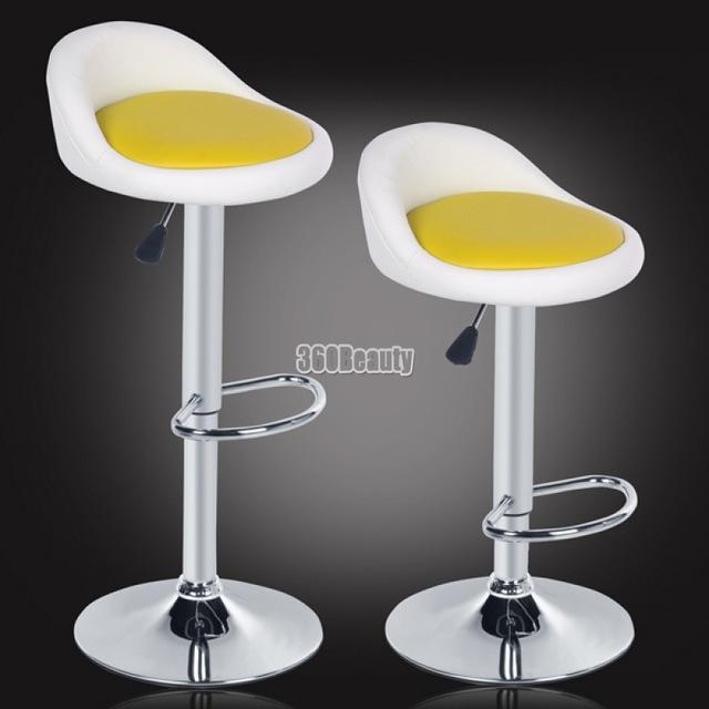 Homdox 2pcs Synthetic Leather Rotating Adjustable Height Bar Stool Chair Stainless Steel Stent 4 Colors  N20A